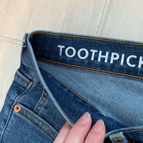 J.Crew Toothpick Jeans Blue 27P - Picture 4 of 9